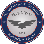 2022 HIRE Vets Medallion Award from the U.S. Department of Labor