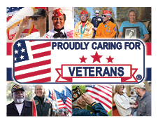 Proudly Caring for Veterans - Print-Ready Sign - Option 2
