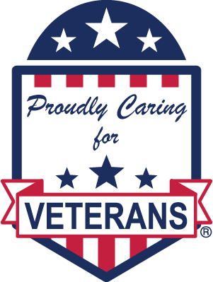 Proudly Caring for Veterans - Website Badge - Vertical 1