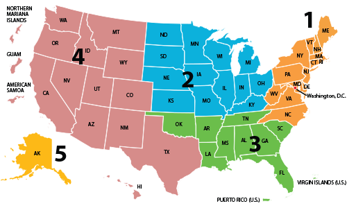 Map of VA CCN Regions