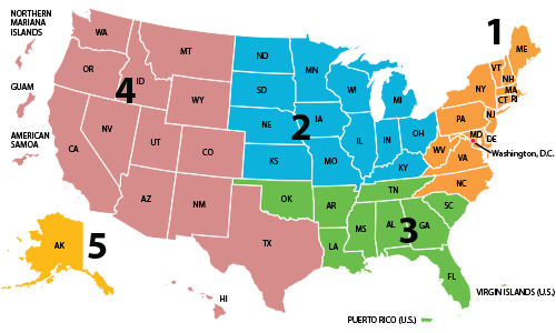 2021 Va Region Map 