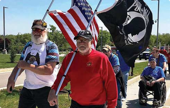 veterans in parade